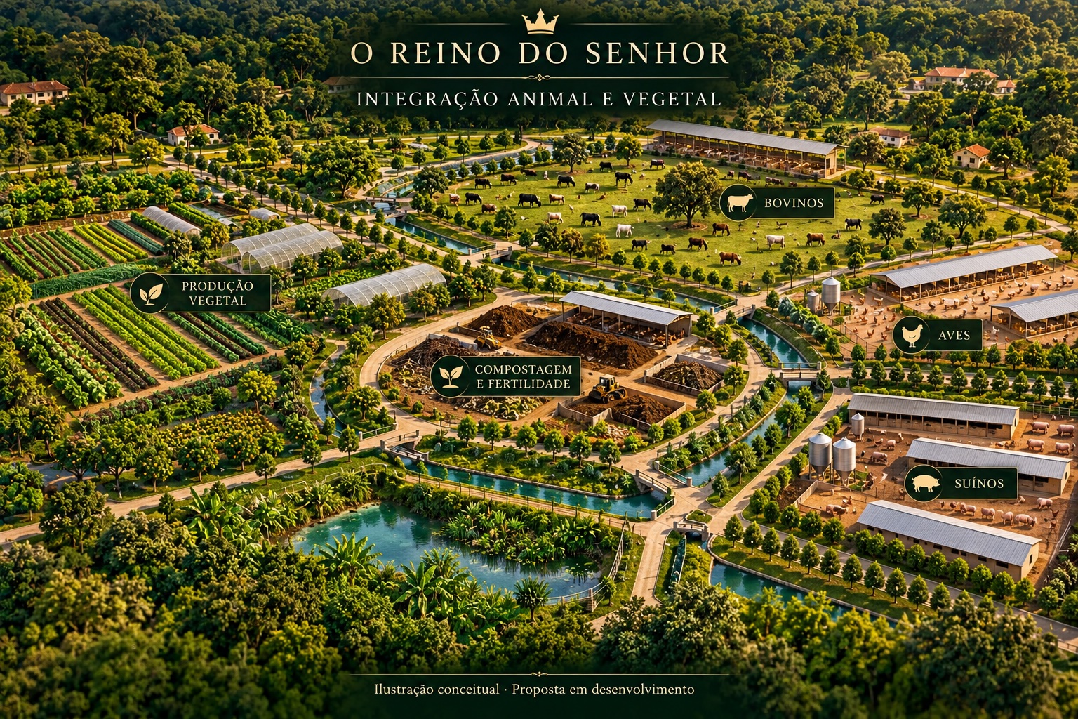 Integração da produção animal e vegetal