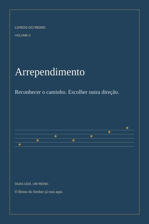 Capa de Arrependimento, volume II de Livros do Reino