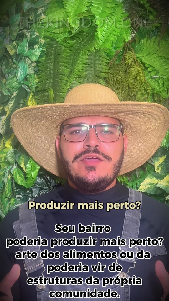 Marcelo Cantão apresenta a pergunta 05/100: E se um bairro produzisse parte do que consome?